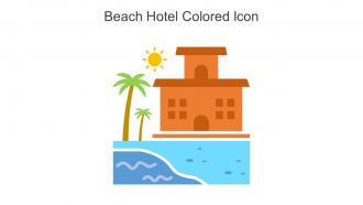 Beach Hotel Colored Icon In Powerpoint Pptx Png And Editable Eps Format