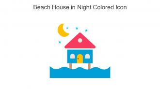 Beach House In Night Colored Icon In Powerpoint Pptx Png And Editable Eps Format
