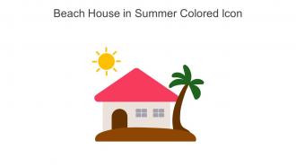 Beach House In Summer Colored Icon In Powerpoint Pptx Png And Editable Eps Format