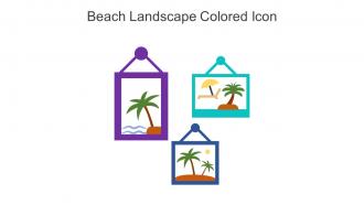 Beach Landscape Colored Icon In Powerpoint Pptx Png And Editable Eps Format