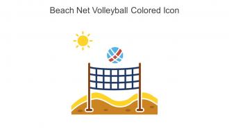 Beach Net Volleyball Colored Icon In Powerpoint Pptx Png And Editable Eps Format
