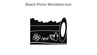 Beach Picnic Monotone Icon In Powerpoint Pptx Png And Editable Eps Format