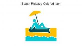 Beach Relaxed Colored Icon In Powerpoint Pptx Png And Editable Eps Format