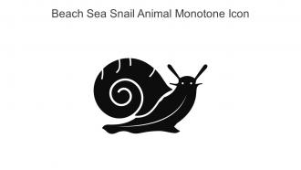 Beach Sea Snail Animal Monotone Icon In Powerpoint Pptx Png And Editable Eps Format
