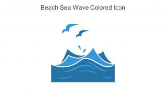 Beach Sea Wave Colored Icon In Powerpoint Pptx Png And Editable Eps Format