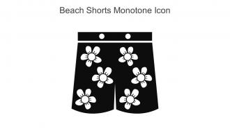 Beach Shorts Monotone Icon In Powerpoint Pptx Png And Editable Eps Format