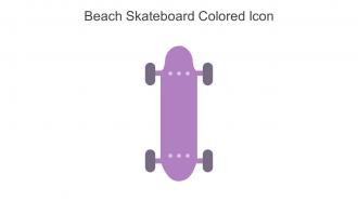 Beach Skateboard Colored Icon In Powerpoint Pptx Png And Editable Eps Format