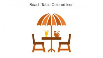 Beach Table Colored Icon In Powerpoint Pptx Png And Editable Eps Format