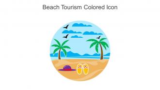 Beach Tourism Colored Icon In Powerpoint Pptx Png And Editable Eps Format