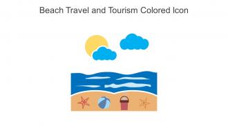 Beach Travel And Tourism Colored Icon In Powerpoint Pptx Png And Editable Eps Format