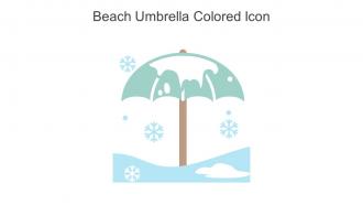Beach Umbrella Colored Icon In Powerpoint Pptx Png And Editable Eps Format