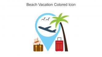 Beach Vacation Colored Icon In Powerpoint Pptx Png And Editable Eps Format