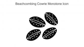 Beachcombing Cowrie Monotone Icon In Powerpoint Pptx Png And Editable Eps Format