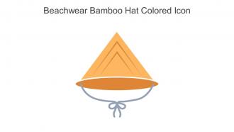 Beachwear Bamboo Hat Colored Icon In Powerpoint Pptx Png And Editable Eps Format