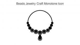 Beads Jewelry Craft Monotone Icon In Powerpoint Pptx Png And Editable Eps Format