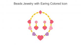 Beads Jewelry With Earing Colored Icon In Powerpoint Pptx Png And Editable Eps Format