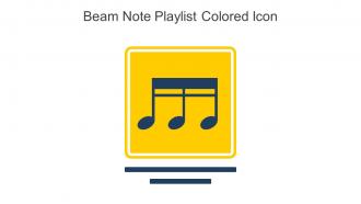 Beam Note Playlist Colored Icon In Powerpoint Pptx Png And Editable Eps Format
