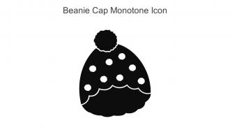 Beanie Cap Monotone Icon In Powerpoint Pptx Png And Editable Eps Format