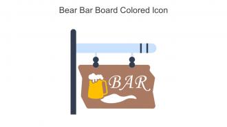 Bear Bar Board Colored Icon In Powerpoint Pptx Png And Editable Eps Format