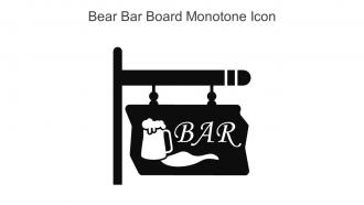 Bear Bar Board Monotone Icon In Powerpoint Pptx Png And Editable Eps Format