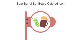 Bear Barrel Bar Board Colored Icon In Powerpoint Pptx Png And Editable Eps Format