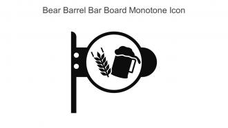 Bear Barrel Bar Board Monotone Icon In Powerpoint Pptx Png And Editable Eps Format