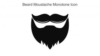 Beard Moustache Monotone Icon In Powerpoint Pptx Png And Editable Eps Format