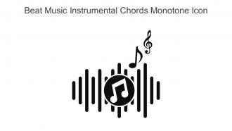 Beat Music Instrumental Chords Monotone Icon In Powerpoint Pptx Png And Editable Eps Format