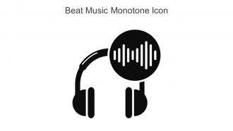 Beat Music Monotone Icon In Powerpoint Pptx Png And Editable Eps Format
