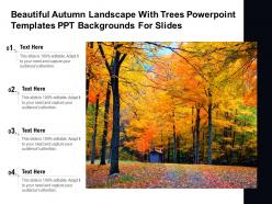 Beautiful autumn landscape with trees powerpoint templates ppt backgrounds for slides