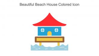 Beautiful Beach House Colored Icon In Powerpoint Pptx Png And Editable Eps Format