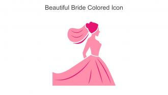 Beautiful Bride Colored Icon In Powerpoint Pptx Png And Editable Eps Format