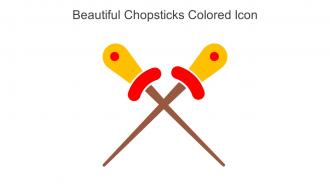 Beautiful Chopsticks Colored Icon In Powerpoint Pptx Png And Editable Eps Format