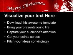 Beautiful christmas merry abstract powerpoint templates ppt backgrounds for slides
