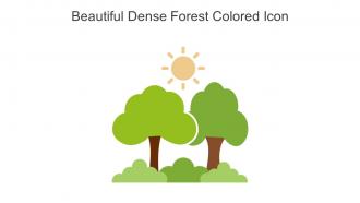 Beautiful Dense Forest Colored Icon In Powerpoint Pptx Png And Editable Eps Format