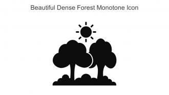 Beautiful Dense Forest Monotone Icon In Powerpoint Pptx Png And Editable Eps Format