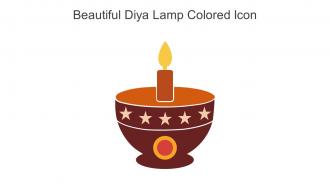 Beautiful Diya Lamp Colored Icon In Powerpoint Pptx Png And Editable Eps Format