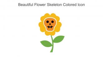 Beautiful Flower Skeleton Colored Icon In Powerpoint Pptx Png And Editable Eps Format