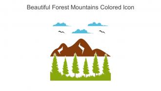 Beautiful Forest Mountains Colored Icon In Powerpoint Pptx Png And Editable Eps Format