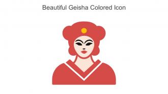 Beautiful Geisha Colored Icon In Powerpoint Pptx Png And Editable Eps Format