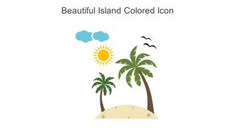 Beautiful Island Colored Icon In Powerpoint Pptx Png And Editable Eps Format