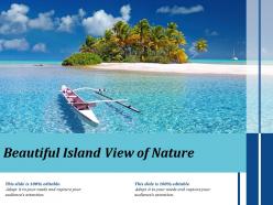 Beautiful island view of nature