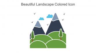 Beautiful Landscape Colored Icon In Powerpoint Pptx Png And Editable Eps Format