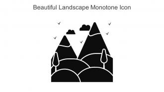 Beautiful Landscape Monotone Icon In Powerpoint Pptx Png And Editable Eps Format