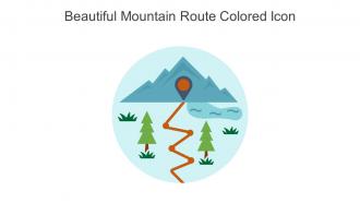 Beautiful Mountain Route Colored Icon In Powerpoint Pptx Png And Editable Eps Format
