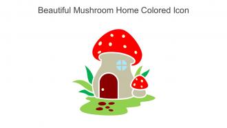 Beautiful Mushroom Home Colored Icon In Powerpoint Pptx Png And Editable Eps Format