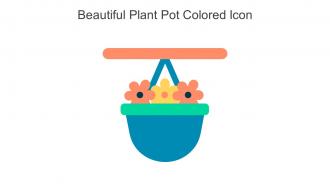 Beautiful Plant Pot Colored Icon In Powerpoint Pptx Png And Editable Eps Format