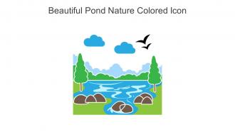 Beautiful Pond Nature Colored Icon In Powerpoint Pptx Png And Editable Eps Format