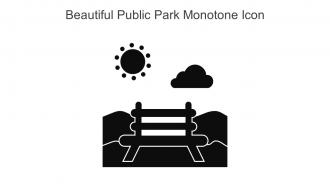 Beautiful Public Park Monotone Icon In Powerpoint Pptx Png And Editable Eps Format