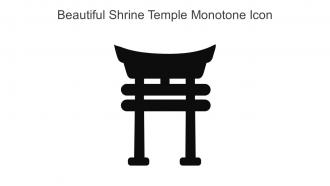 Beautiful Shrine Temple Monotone Icon In Powerpoint Pptx Png And Editable Eps Format